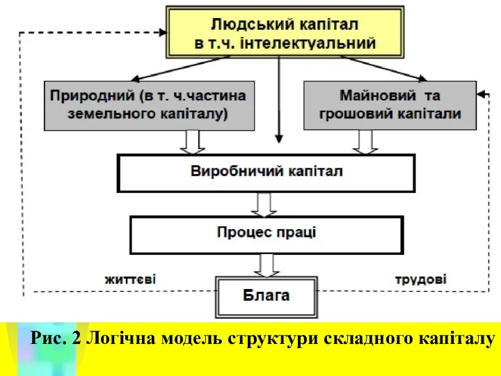 Рис. 2 Логічна модель структури складного капіталу
