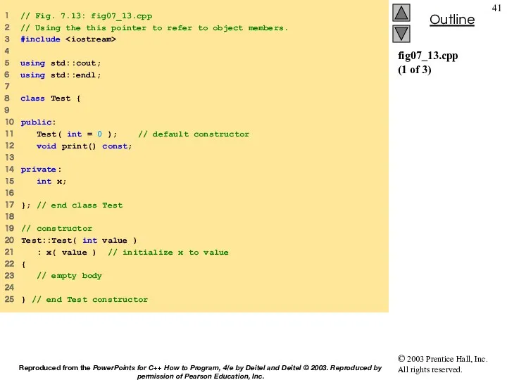 fig07_13.cpp (1 of 3) 1 // Fig. 7.13: fig07_13.cpp 2