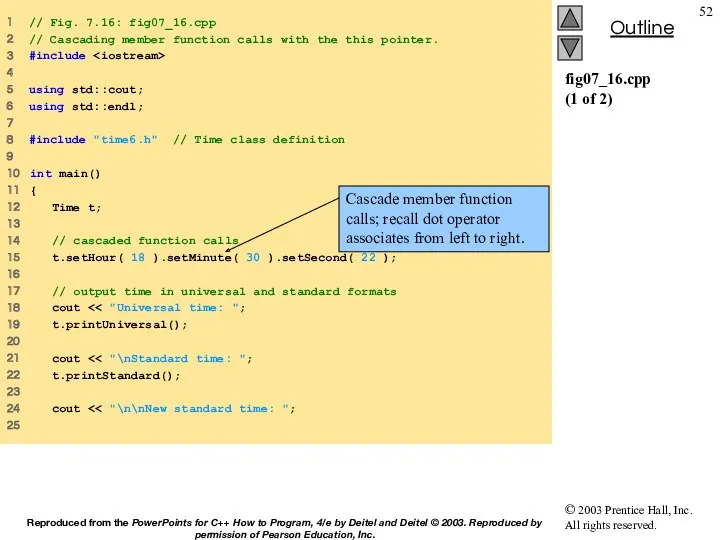 fig07_16.cpp (1 of 2) 1 // Fig. 7.16: fig07_16.cpp 2