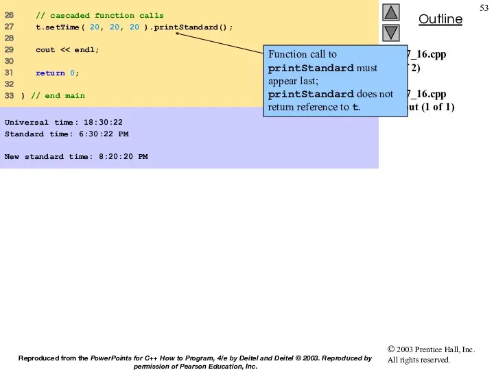 fig07_16.cpp (2 of 2) fig07_16.cpp output (1 of 1) 26