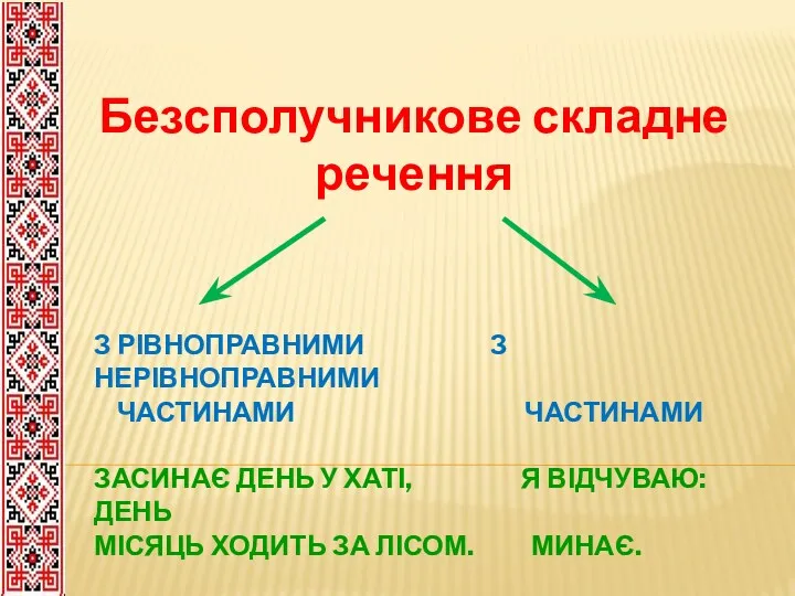 З РІВНОПРАВНИМИ З НЕРІВНОПРАВНИМИ ЧАСТИНАМИ ЧАСТИНАМИ ЗАСИНАЄ ДЕНЬ У ХАТІ,