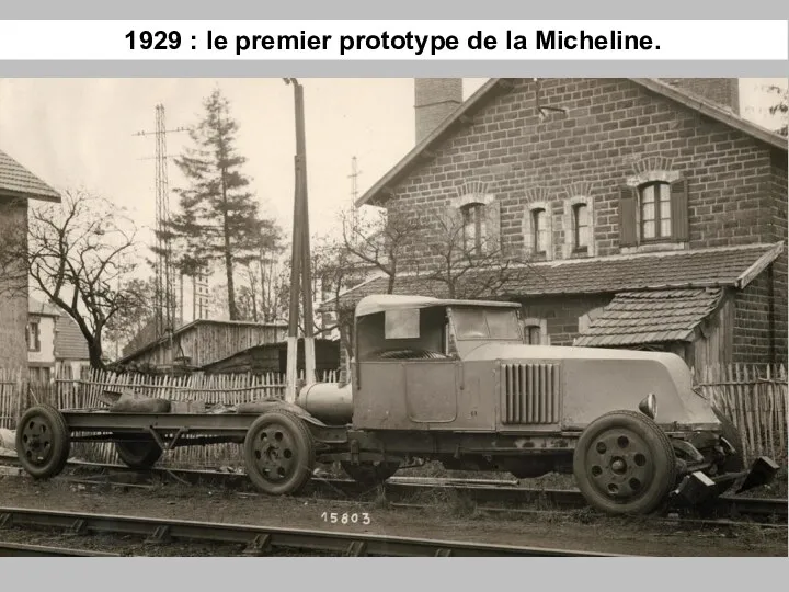 1929 : le premier prototype de la Micheline.