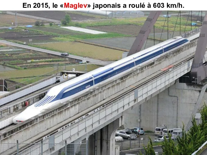 En 2015, le «Maglev» japonais a roulé à 603 km/h.