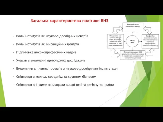 Роль інститутів як науково-дослідних центрів Роль інститутів як інноваційних центрів Підготовка високопрофесійних кадрів