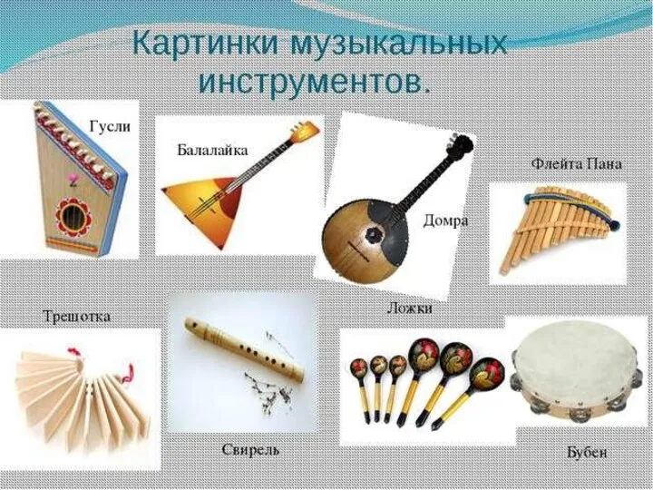 Музыкальные инструменты на Руси.