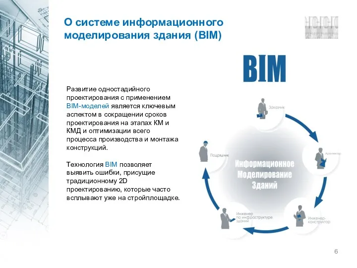 Развитие одностадийного проектирования с применением BIM-моделей является ключевым аспектом в