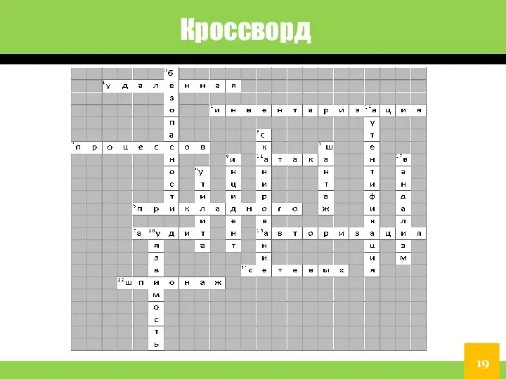 Кроссворд