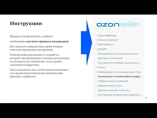 Инструкции Прежде чем приступить к работе, необходимо изучить правила модерации.