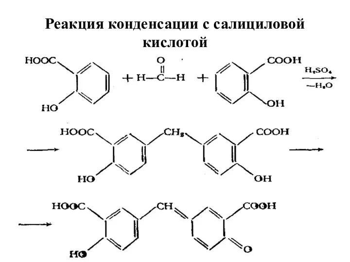 Реакция конденсации с салициловой кислотой