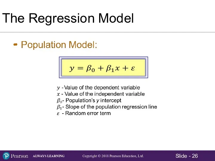 The Regression Model