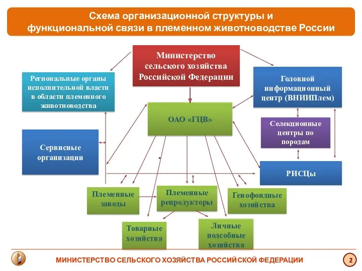 Министерство сельского хозяйства Российской Федерации Головной информационный центр (ВНИИПлем) Региональные