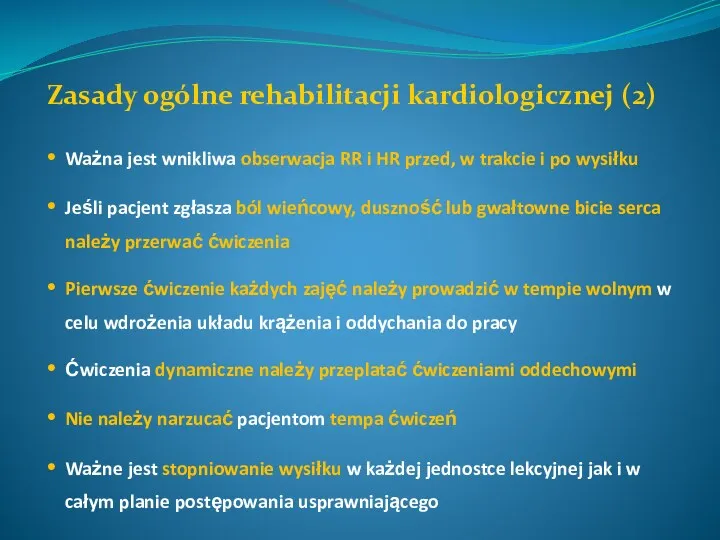 Ważna jest wnikliwa obserwacja RR i HR przed, w trakcie i po wysiłku