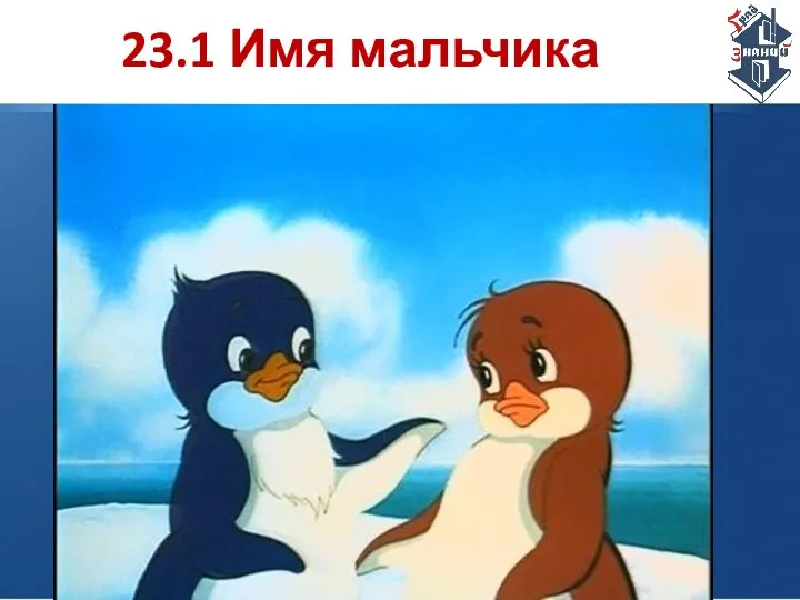 23.1 Имя мальчика