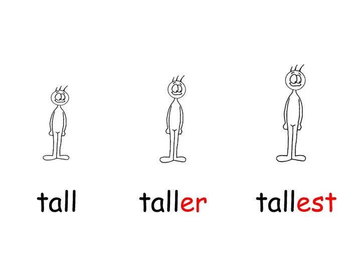 taller tallest tall