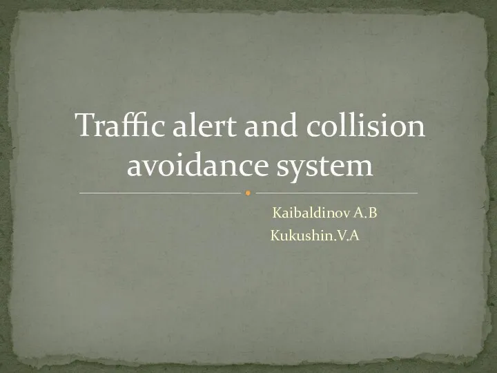 Traffic alert and collision avoidance system