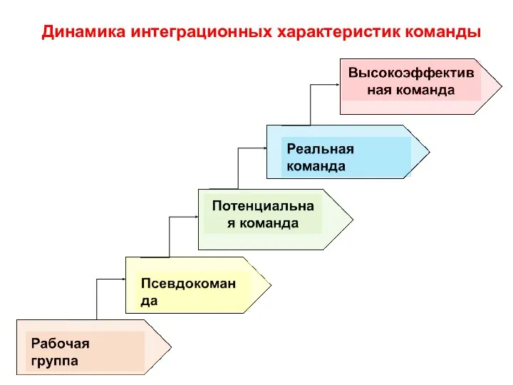 Динамика интеграционных характеристик команды