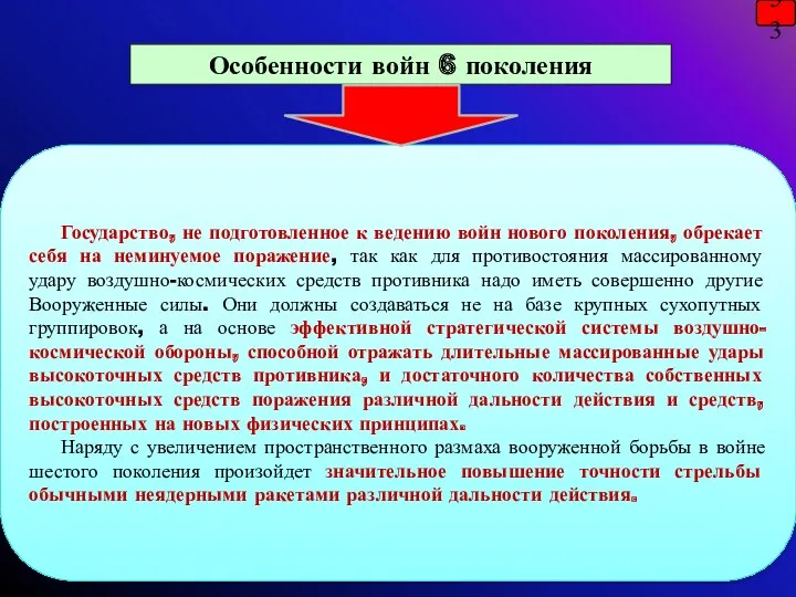 Государство, не подготовленное к ведению войн нового поколения, обрекает себя