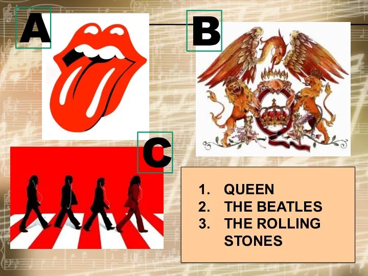 QUEEN THE BEATLES THE ROLLING STONES A C B
