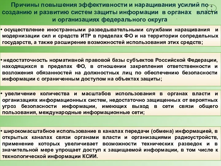 Причины повышения эффективности и наращивания усилий по созданию и развитию