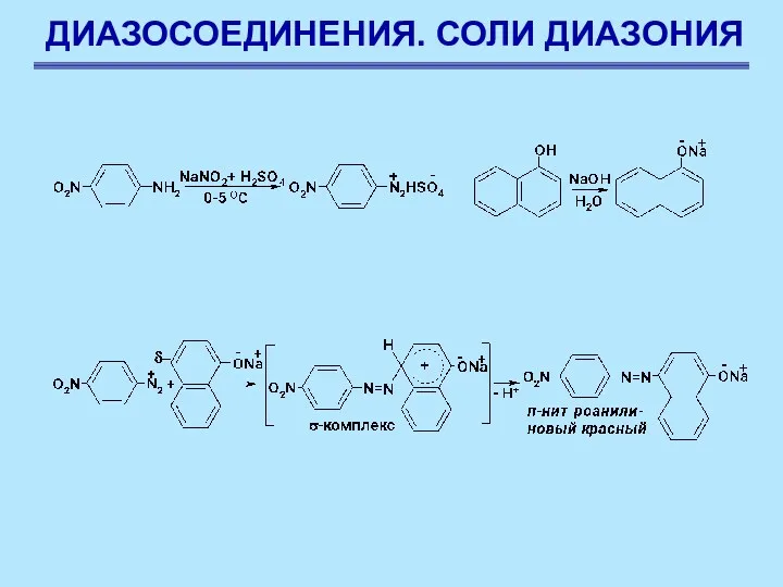 ДИАЗОСОЕДИНЕНИЯ. СОЛИ ДИАЗОНИЯ