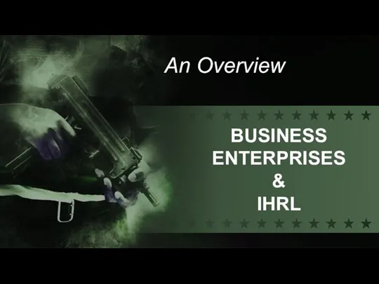 An Overview BUSINESS ENTERPRISES & IHRL