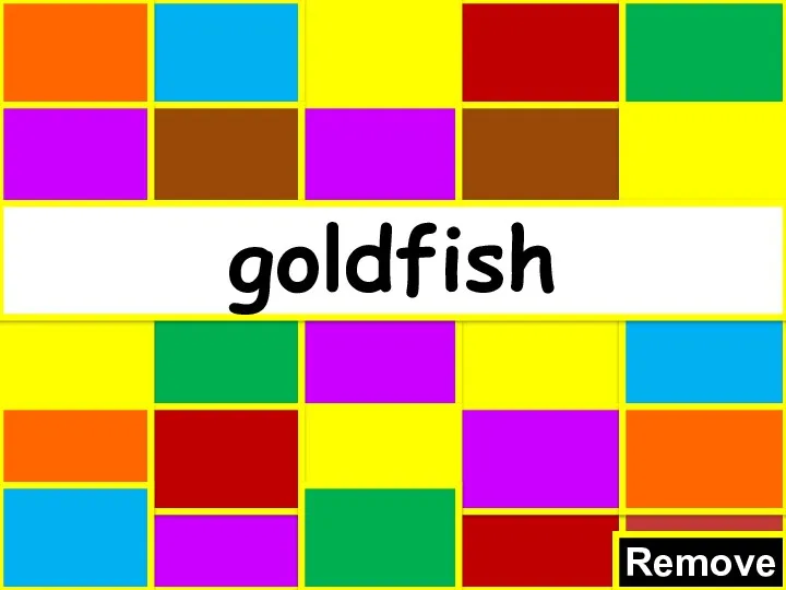 Remove goldfish