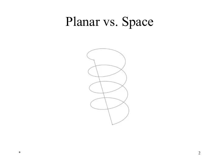 * Planar vs. Space