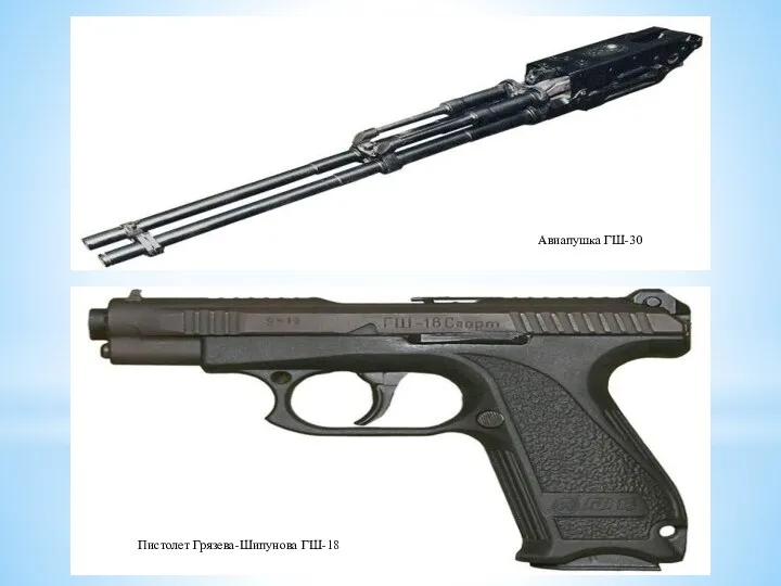 Авиапушка ГШ-30 Пистолет Грязева-Шипунова ГШ-18