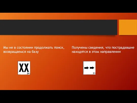 Мы не в состоянии продолжать поиск, возвращаемся на базу Получены