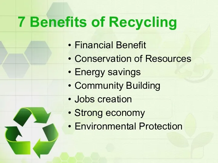 7 Benefits of Recycling Financial Benefit Conservation of Resources Energy