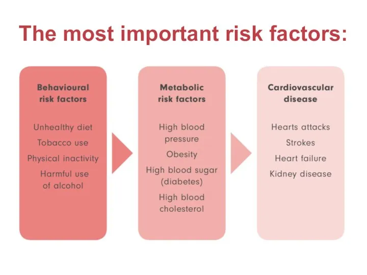 The most important risk factors: