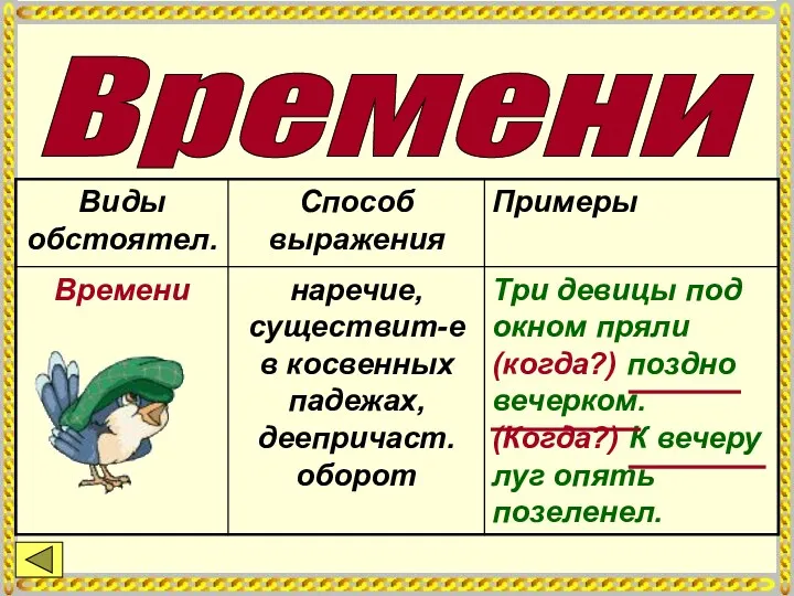 Времени