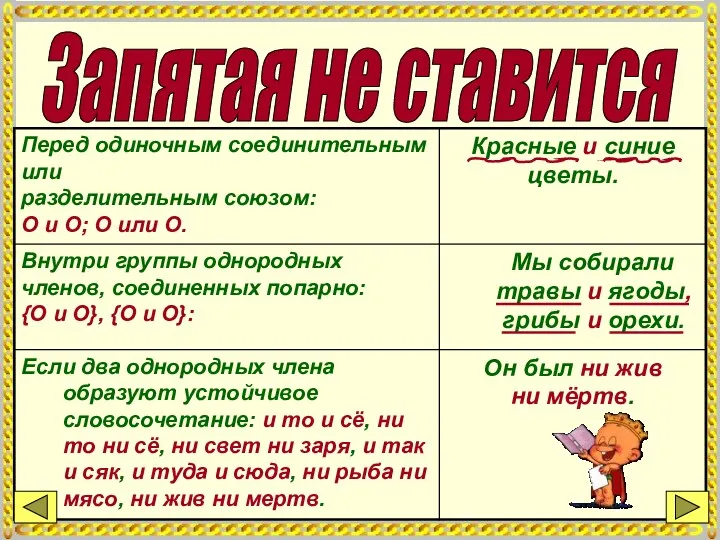 Запятая не ставится