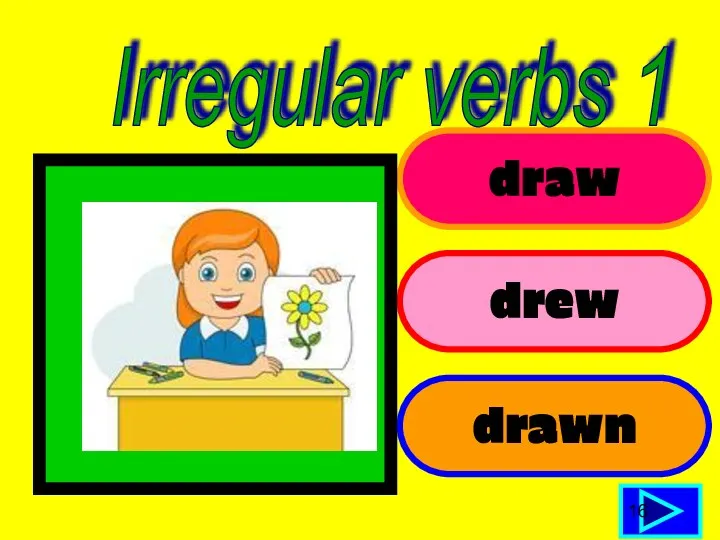 draw drew drawn 16 Irregular verbs 1