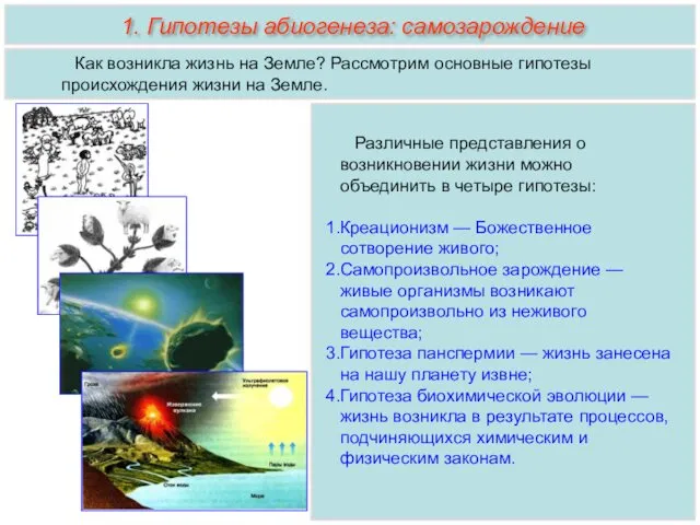 Как возникла жизнь на Земле? Рассмотрим основные гипотезы происхождения жизни