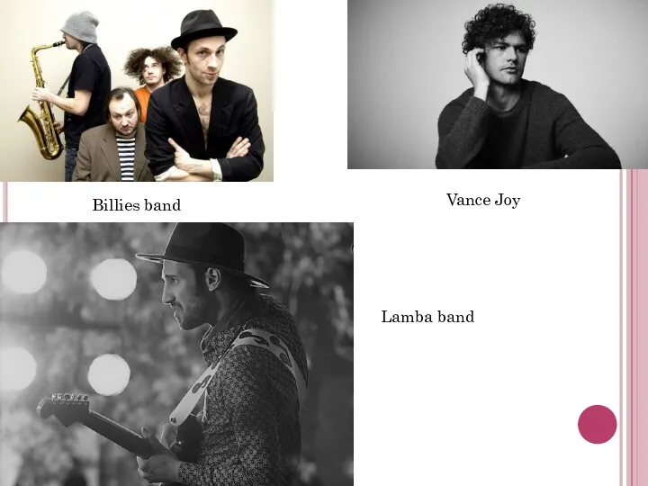 Vance Joy Billies band Lamba band