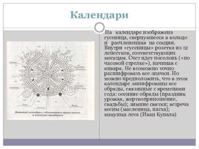 Календари На календаре изображена гусеница, свернувшееся в кольцо и расчлененная