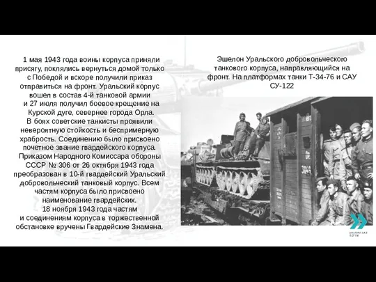 1 мая 1943 года воины корпуса приняли присягу, поклялись вернуться