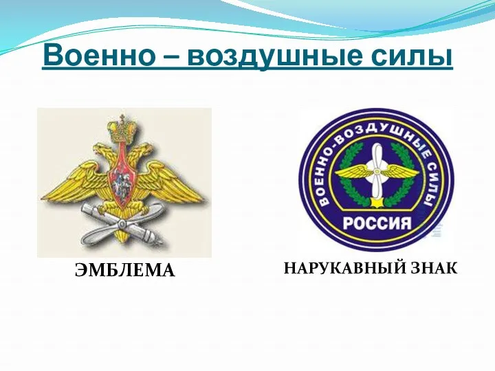 Военно – воздушные силы ЭМБЛЕМА НАРУКАВНЫЙ ЗНАК