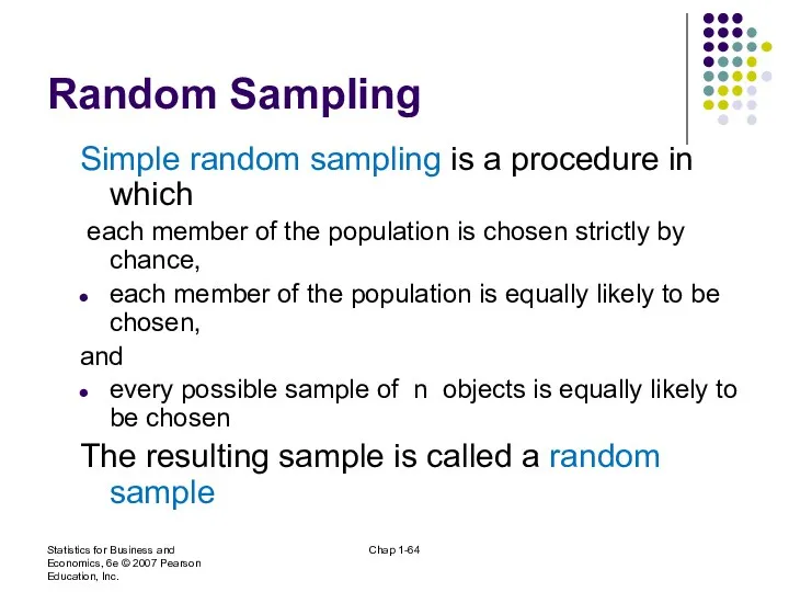 Statistics for Business and Economics, 6e © 2007 Pearson Education,