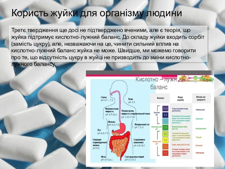 Користь жуйки для організму людини Третє твердження ще досі не