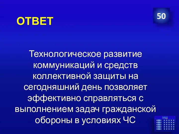 50 Технологическое развитие коммуникаций и средств коллективной защиты на сегодняшний