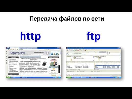 Передача файлов по сети http ftp
