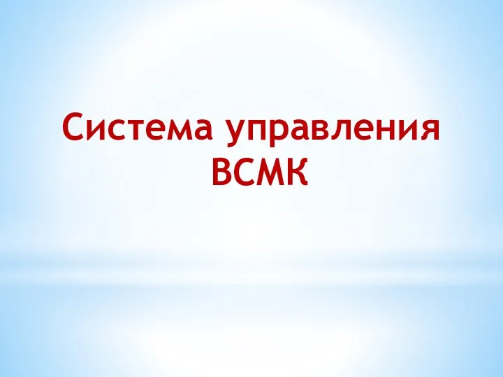 Система управления ВСМК