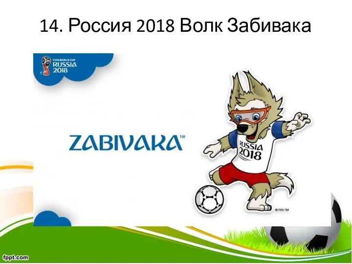 14. Россия 2018 Волк Забивака