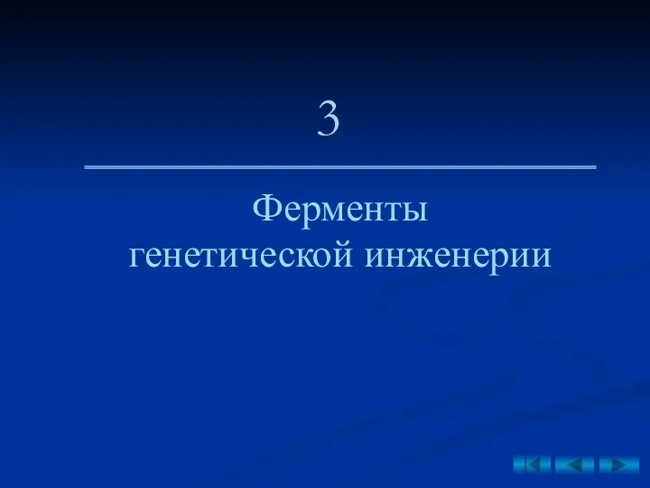 Ферменты генетической инженерии 3