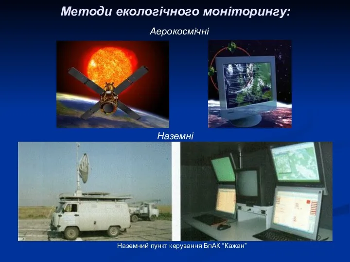 Методи екологічного моніторингу: Аерокосмічні Наземні Наземний пункт керування БпАК “Кажан”