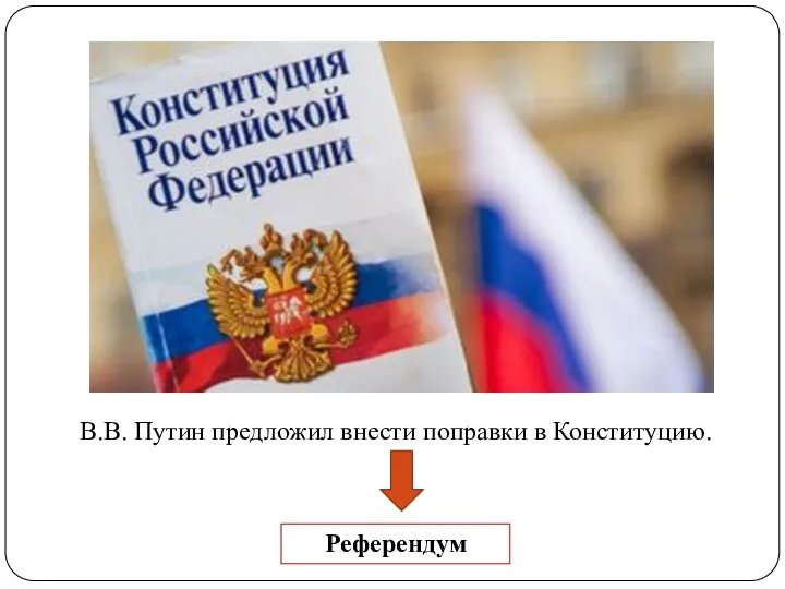 В.В. Путин предложил внести поправки в Конституцию. Референдум