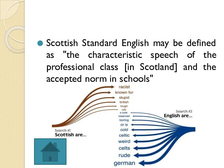 Scottish Standard English may be defined as "the characteristic speech