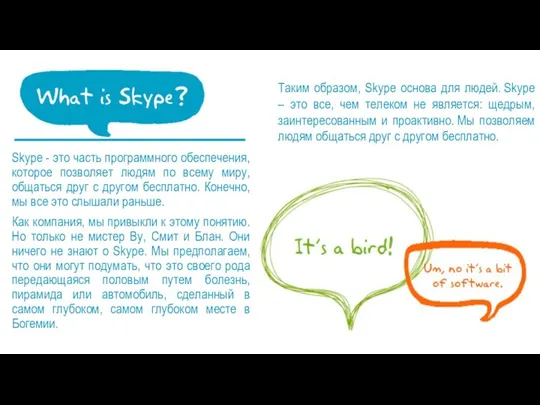 Skype - это часть программного обеспечения, которое позволяет людям по всему миру, общаться